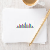 Skyline uit Chicago Etiket (Insitu)