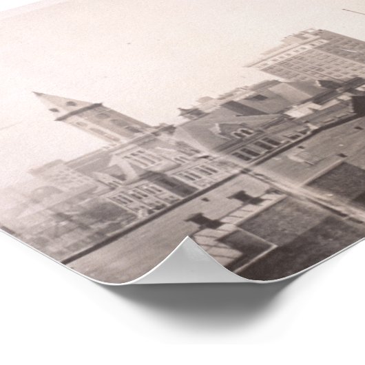 Skyline Uitzicht 1916, Birmingham, AL Yard Long Ph Poster (Hoek)