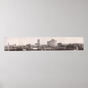 Skyline Uitzicht 1916, Birmingham, AL Yard Long Ph Poster