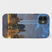 Skyline uitzicht van de stad in de nacht. Case-Mate iPhone case (Achterkant (horizontaal))