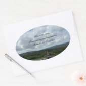 Skyline van Atari*s Ovale Sticker (Envelop)