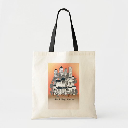 Skyline van Back Bay Tote Bag (Voorkant)