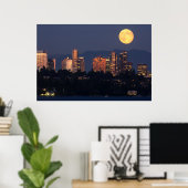 Skyline van Bellevue vanaf Lake Washington bij sch Poster (Thuiskantoor)