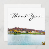 Skyline van Charleston West Virginia Bedankkaart (Voorkant / Achterkant)