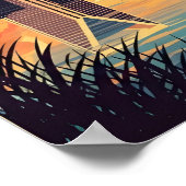 skyline van Charlotte North Carolina Poster (Hoek)