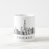 Skyline van Chicago – CityScape Design Koffiemok (Center)