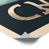  skyline van Chicago Poster (Hoek)