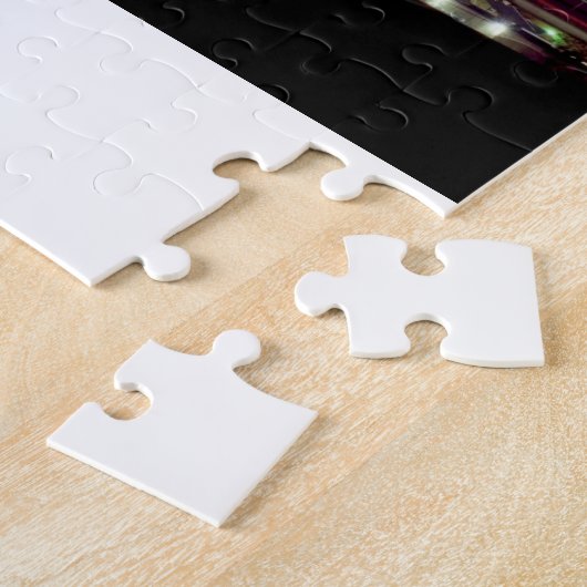 Skyline van Dallas, Texas in de schemering Legpuzzel (Zijkant)