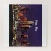 Skyline van Dallas, Texas in de schemering Legpuzzel (Horizontaal)