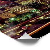 Skyline van Dallas, Texas in de schemering Perfect Poster (Hoek)