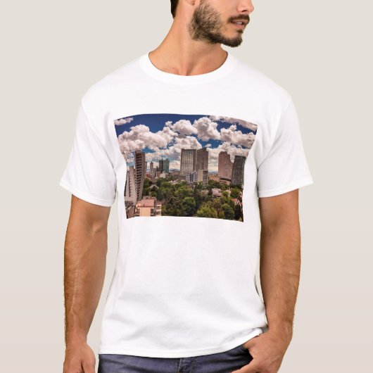 Skyline van de hotels in Polanco Mexico City T-shirt (Voorkant)