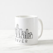 Skyline van Denver – CityScape Design Koffiemok (Voorkant rechts)