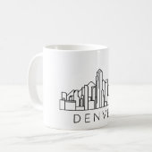 Skyline van Denver – CityScape Design Koffiemok (Voorkant links)