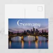 skyline van duitsland briefkaart (Voorkant / Achterkant)