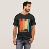 Skyline van Hamburg T-shirt (Voorkant volledig)
