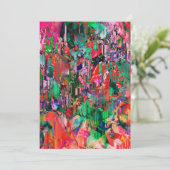 Skyline van het Abstracte City-gebouw van de Revel Feestdagenkaart (Staand voorkant)