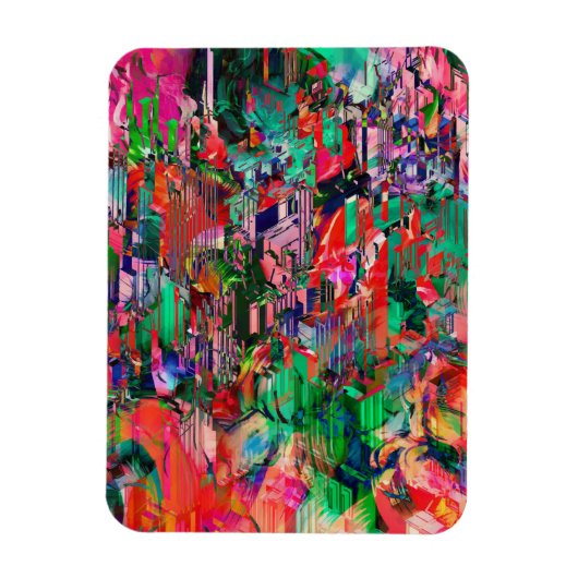 Skyline van het Abstracte City-gebouw van de Revel Magneet (Verticaal)