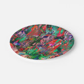 Skyline van het Abstracte City-gebouw van de Revel Papieren Bordje (Gekanteld)