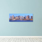 Skyline van het centrum van Boston uit het binnenl Canvas Afdruk (Insitu (Houten vloer))