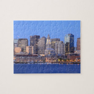 Skyline van het centrum van Boston uit het binnenl Legpuzzel