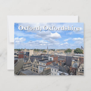 Skyline van het historische Oxford in Oxfordshire, Briefkaart