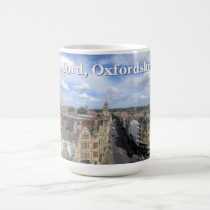 Skyline van het historische Oxford in Oxfordshire, Koffiemok