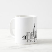 Skyline van Houston – CityScape Design Koffiemok (Voorkant links)