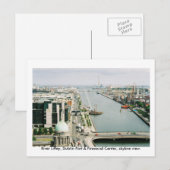 skyline van Ierland, Dublin Port & Financial Centr Briefkaart (Voorkant / Achterkant)