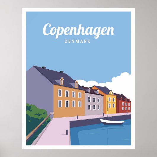 skyline van kopenhagen poster (Voorkant)
