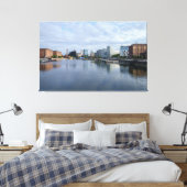skyline van Liverpool Canvas Afdruk (Insitu (Slaapkamer))