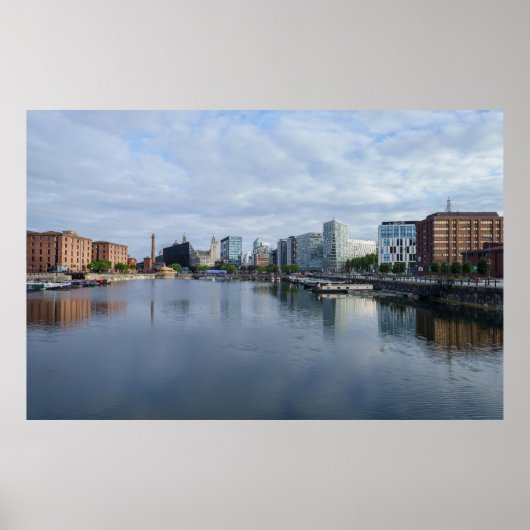 skyline van Liverpool Poster (Voorkant)