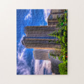 Skyline van Madrid. Legpuzzel (Verticaal)