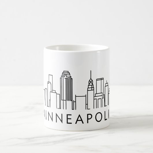 Skyline van Minneapolis – CityScape Design Koffiemok (Center)