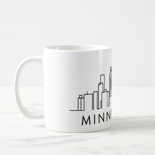 Skyline van Minneapolis – CityScape Design Koffiemok (Links)