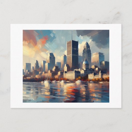 Skyline van Montreal, Briefkaart (Voorkant)