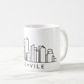 Skyline van Nashville – CityScape Design Koffiemok (Voorkant rechts)