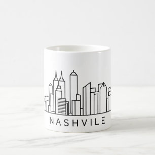 Skyline van Nashville – CityScape Design Koffiemok