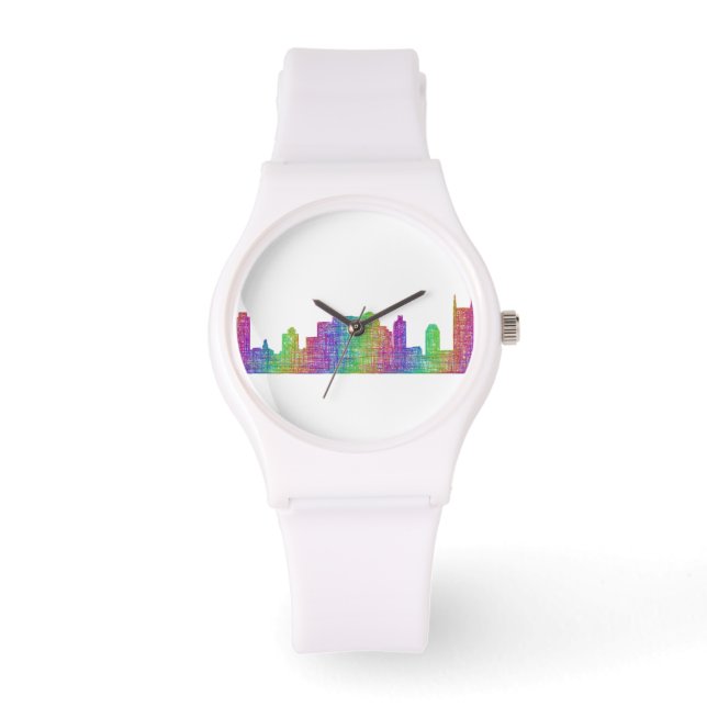 skyline van Nashville Horloge (Voorkant)