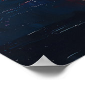 Skyline van New York bij Dusk - Brooklyn Bridge Poster (Hoek)