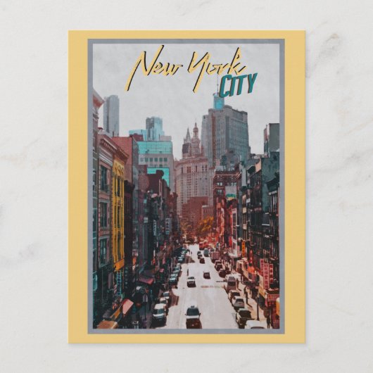 skyline van New York City Briefkaart (Voorkant)