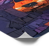 Skyline van New York City - Levendige NYC Wall Art Poster (Hoek)