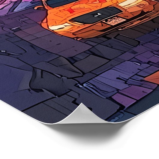 Skyline van New York City - Levendige NYC Wall Art Poster (Hoek)