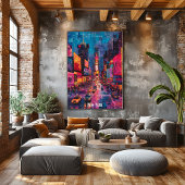 Skyline van New York City - Levendige NYC Wall Art Poster
