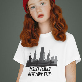  skyline van New York Kinder reis T-shirt