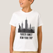  skyline van New York Kinder reis T-shirt (Voorkant)