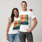  skyline van new york retro esthetisch t-shirt (Unisex)