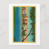 Skyline van Oakland over het Merritt-meer Briefkaart (Voorkant)