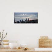 Skyline van Philadelphia met Highway Poster (Keuken)