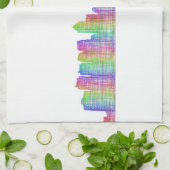 skyline van Philadelphia Theedoek (Gevouwen)