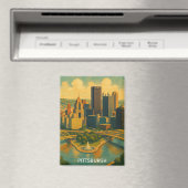 skyline van Pittsburgh Magneet (Insitu (Vaatwasser))